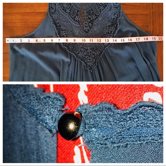 {Xhilaration} Dark Teal Triangle Shift Dress - Picture 6 of 6